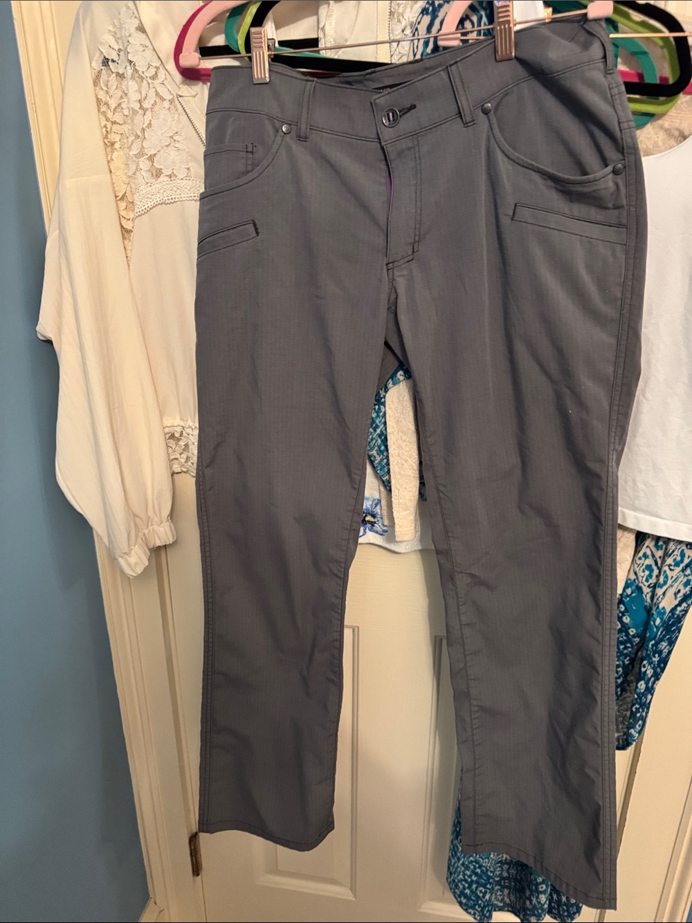 5.11 Tactical Women’s Straight-Leg Jeans in Gray